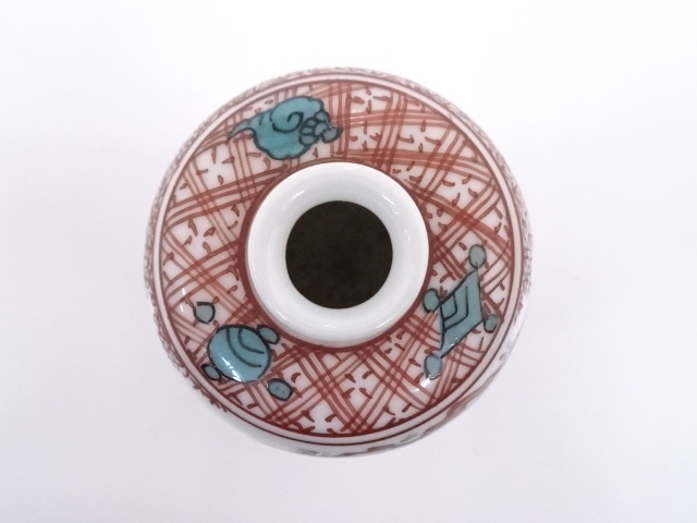 道具 ] - 道具 千家十職永楽善五郎（十五代正全）造 赤絵一輪生